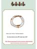Natural White Crystal & Sandalwood 925 Silver Wealth Bead Double-Strand Bracelet