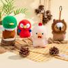 Adorable Chickens Plush Keychain Mallard Macaw Plush Pendant Owl Plush Keychain  Home Decoration