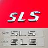AATQ1 3D ABS Car Letters Logo SLS Badge Rear Trunk Emblem Decals For Mercedes Benz SLS C197 R197 Tail Marking Accessories