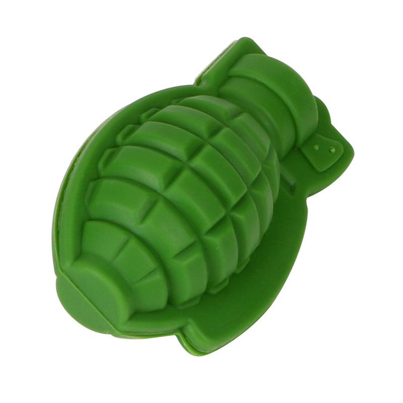 

1PC Grenade Ice Mold Life Size 3D Hand Grenade Soap Bath Bomb Whisky Ice Cube Ball Maker Tool зелений