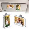Multipurpose Car Sunvisor Frame Holder for Displaying Photos and Storing Small Items Like Cards for Organized Car Space