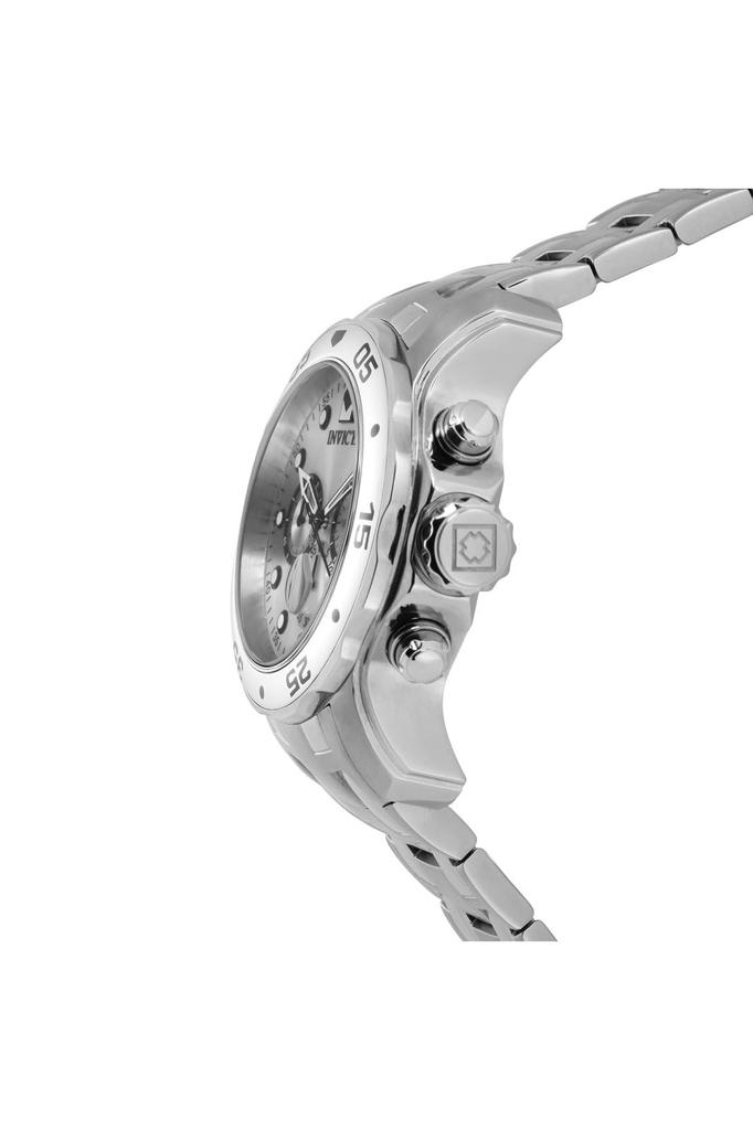 Invicta Pro Diver Quartz 48mm Rustfritt Stål Sølv Offisiell Import Klokke, Kasse, Sølv, Lenke, Skive, 0071, Herre,