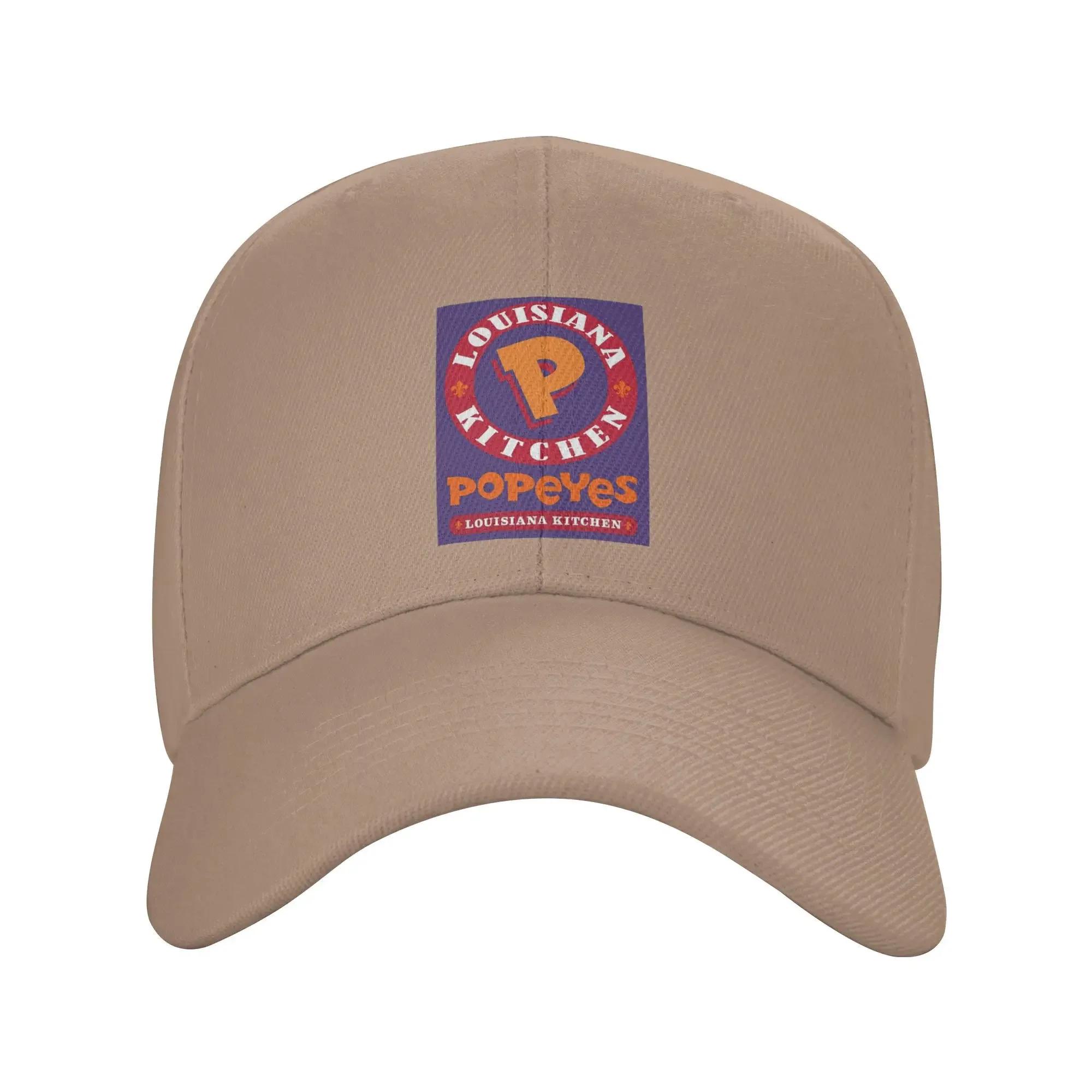 

Unisex Baseball Hats popeyes louisiana kitchen logo Outdoor Streetwear Summer Sports Baseball Caps Hip Hop Cap Casquette Hats One Size