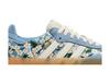 adidas Sambae Liberty London Bordado Floral Azul Creme Branco (Mulheres