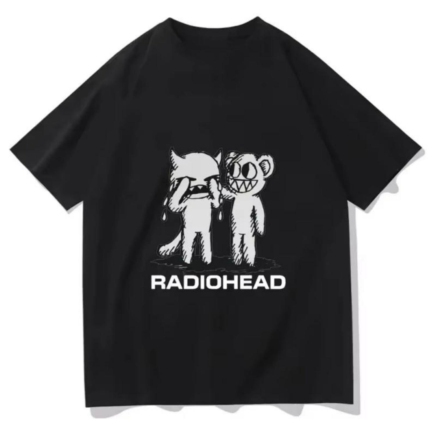 

Radiohead T-Shirts Indie Rock Band Anime T-Shirt Letnia Męska Koszulka Z Wysokiej Jakości Popularnej Bawełny Women s Clothing XXXXXL
