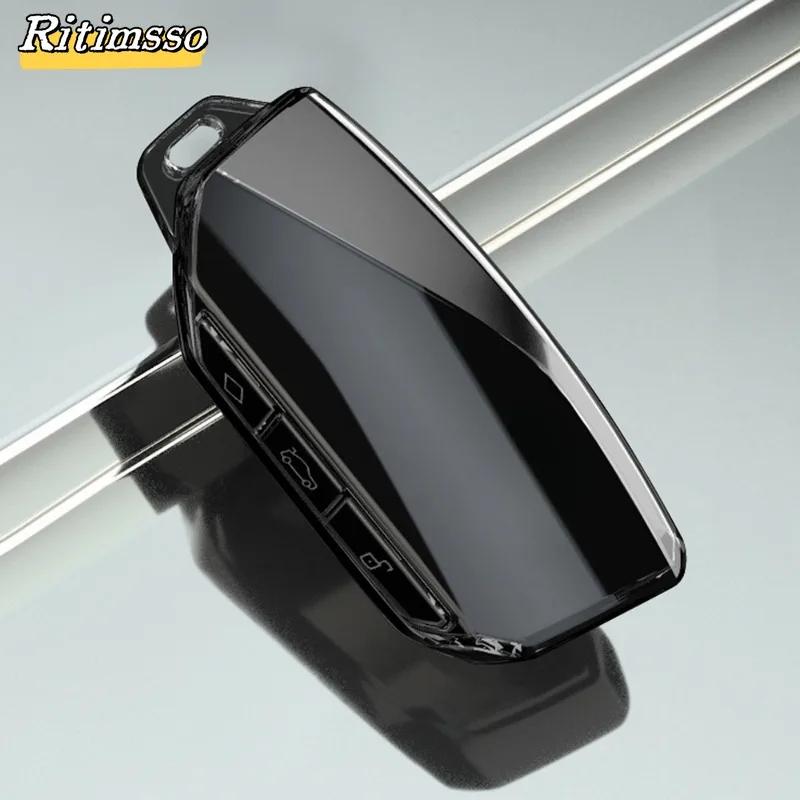Transparent  Soft Tpu Car Smart Key Cover Case For Bmw X1 Ix Xm X5 X6 X7 I7    Accessories