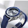 Men's Diver Style Quartz Watch with Luminous Hands Auto Date Waterproof Stainless Steel/Rubber Band Wristwatch