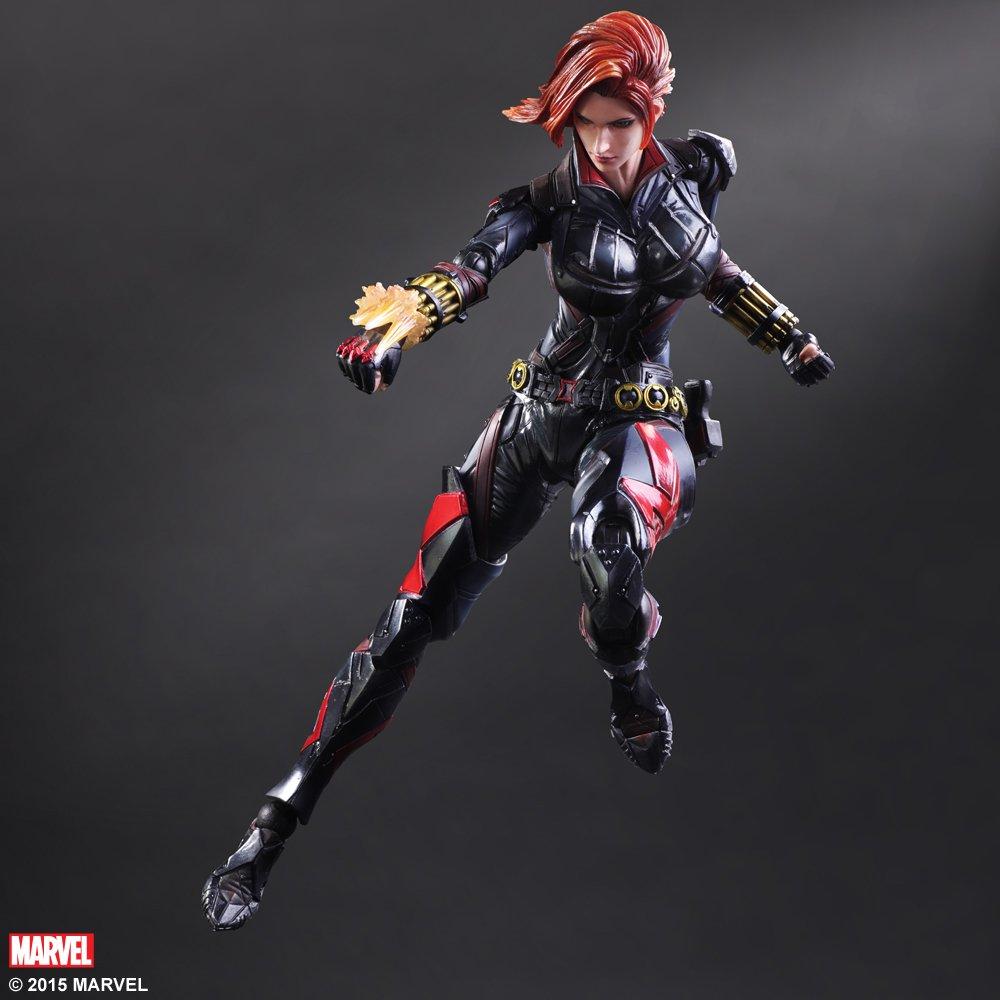 MARVEL UNIVERSE VARIANT PLAY ARTS Kai Black Widow PVC Painted Action Figure