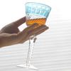 Handgemaakt Tsjechische Stijl Lotus Meerkleurig Glas Hock Wijnglazen Met Cadeaubox
