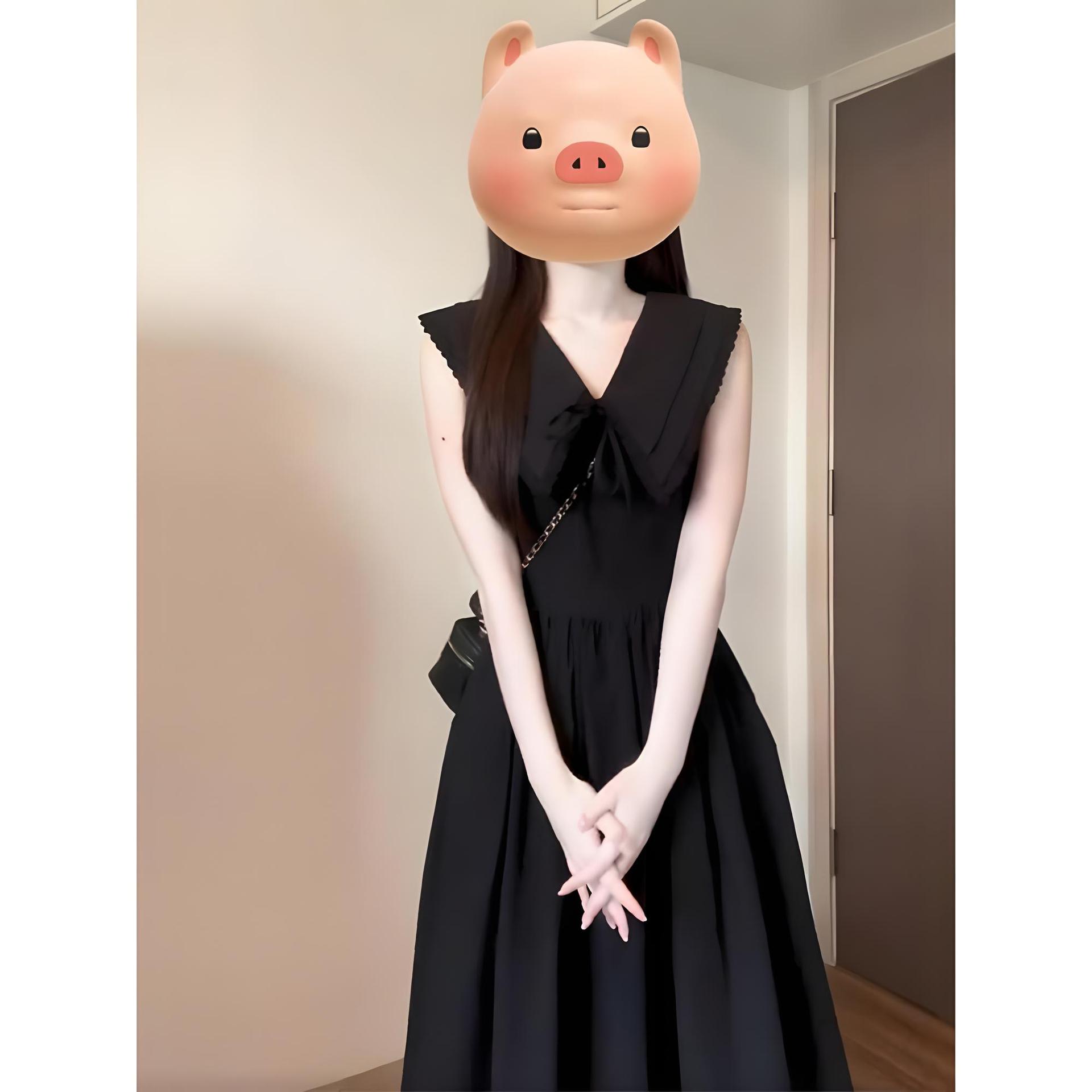 

Дворец бант платье принцессы лето новый талия тонкая для среднего и молодого возраста повседневное маленькая пышная юбка XL- (recommended 110-60kg)