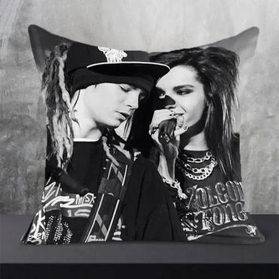 Tokio Hotel Povlaky na polštáře Dekorativní polštáře na pohovku Čtvercový povlak na polštář 45*45 Nábytek Oboustranný potisk Povlak na polštář Polštáře