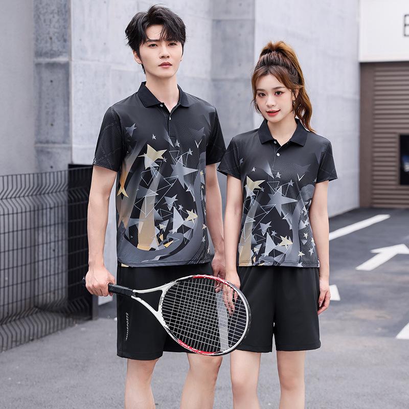 Short Sleeve Quick-Dry Sportswear Set: Custom Polo Shirt for Group Work with Logo Printing