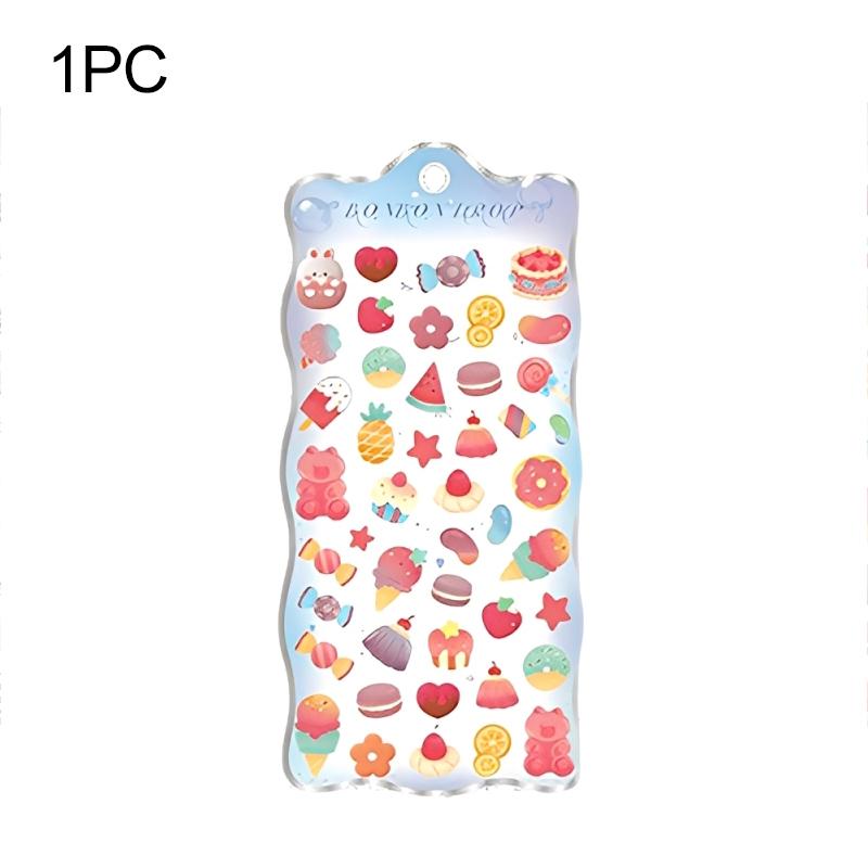1pc 3D Relief Journal Decorative Stickers Kawaii Candy Ghost Bread Drop Scrapbooking Phone Stickers Stationery Sticker TMZ