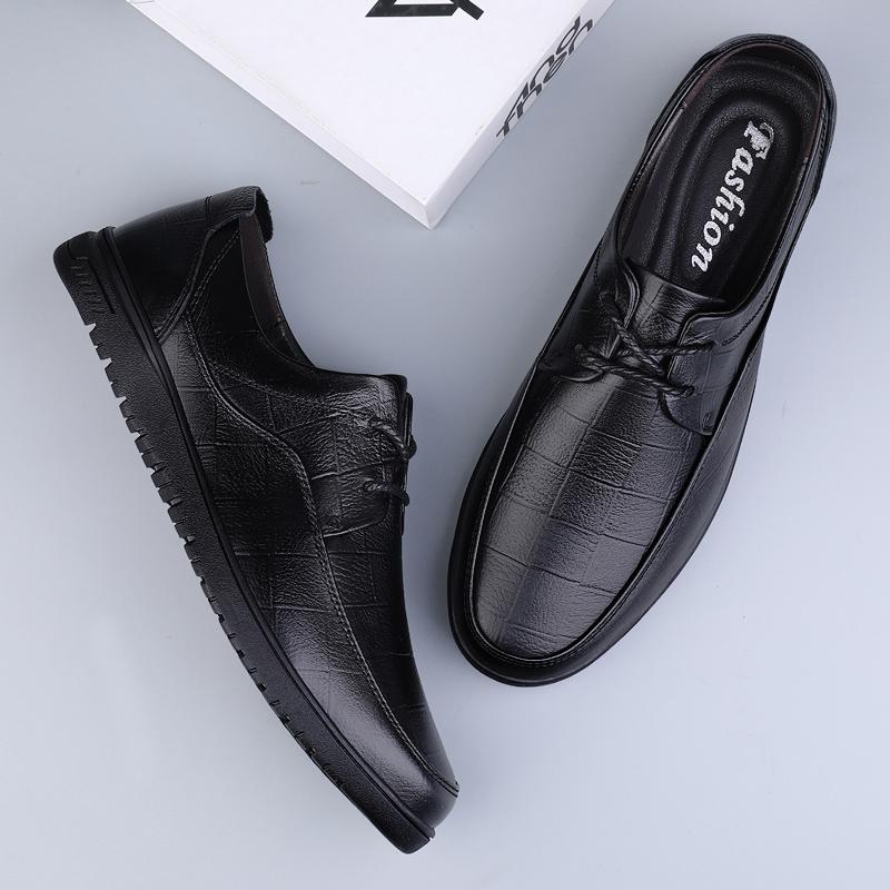 Fashion High Quality Men's Business Formal Shoe Genuine Leather Oxford Shoes Luxury Brand Men Formal Dress Footwear Classic Brogue Shoes