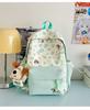 Schoolbag New High-value Japanese Ins Fresh and Sweet Polka Dot Contrasting Color Backpack Junior High School Students Lightweight Large-capacity 