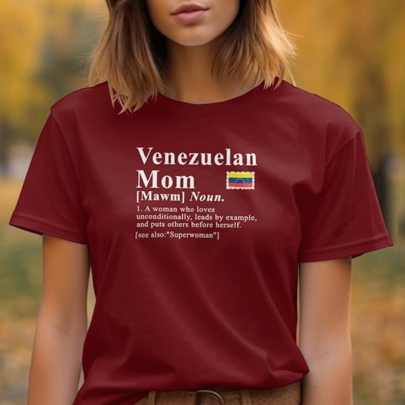 Definition Funny Venezuela Mom TShirt Proud Venezuelan Gift Latin Heritage Mama Tee for Mothers Day Family Graphic Tshirts S
