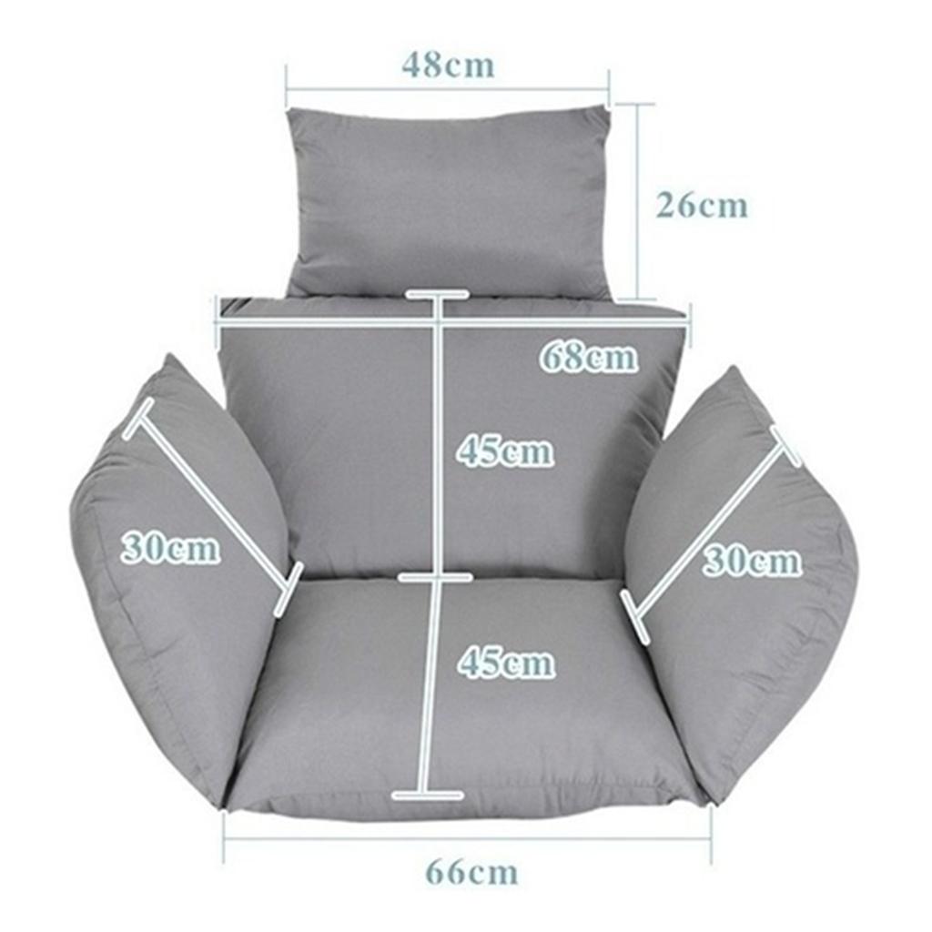 Cushion, Outdoor Egg Seat Cushions Comfortable Hanging Cushion Hammocks Swing - Large