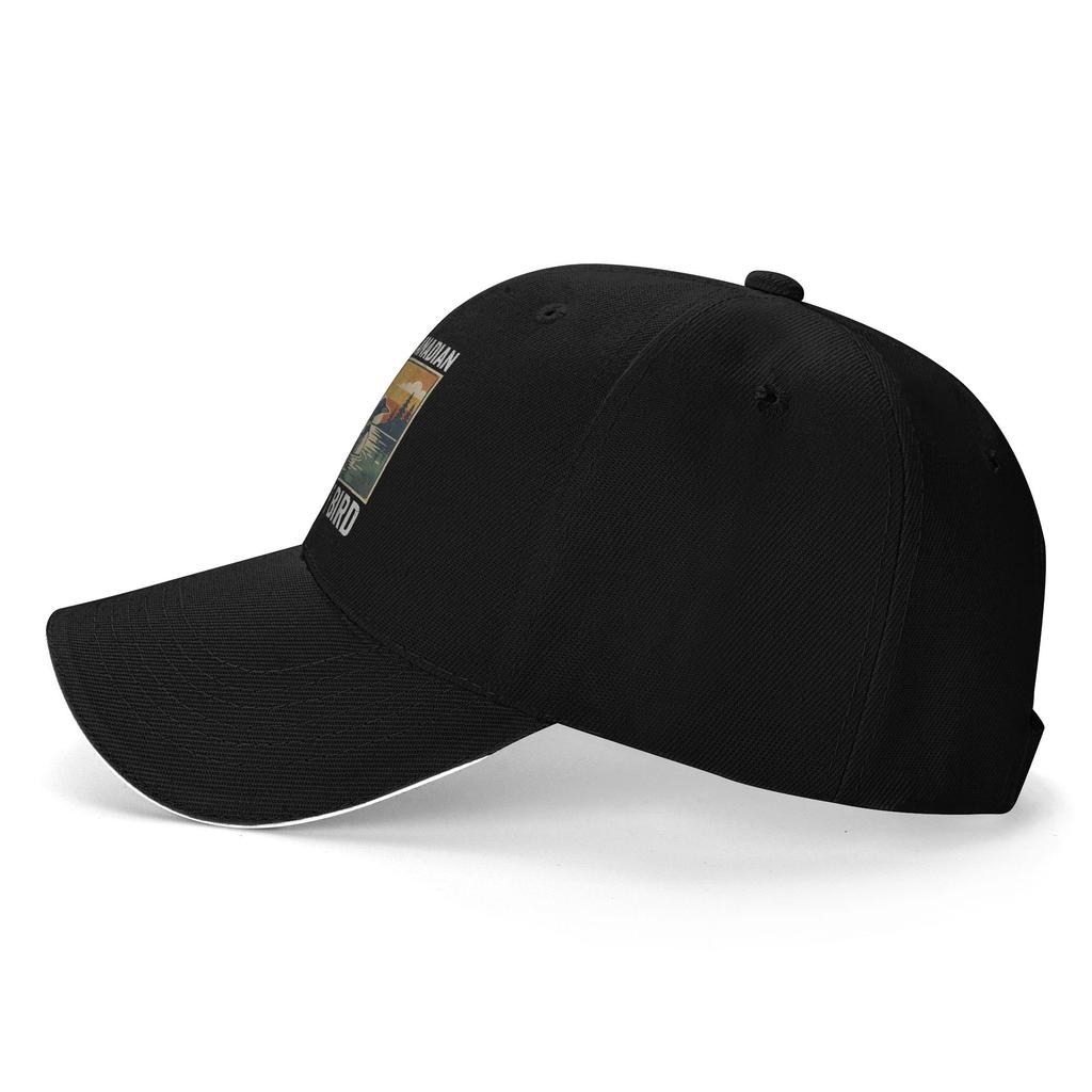 Stupid Canadian Wolf Bird Funny Loon Sun Baseball Cap Summer Men Women Print Trucker Hat Sunscreen Hiking Fishing Snapback Cap