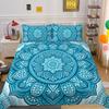 3D Beautiful Mandala Printing Woman Bed Set Cover Double Size Duvet Cover Polyester Comforter Cover Suit