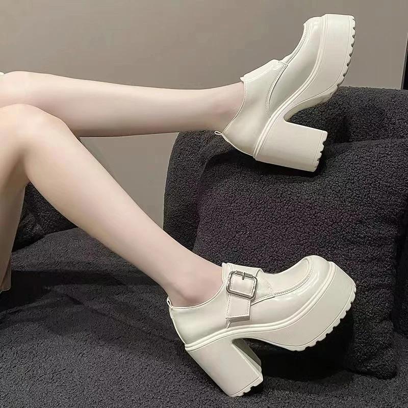 Women Platform Mary Janes Lolita Shoes Party Chunky Heels Pumps New Women Shoes Mujer Fashion Summer 2025 Oxford Zapatos