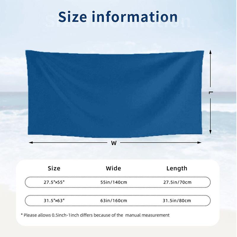 Sport Club Football Crest Printed Beach Towel, Super Soft Microfiber, Perfect Gift Birthday, for Pool, Beach, Travel, for family and friends
