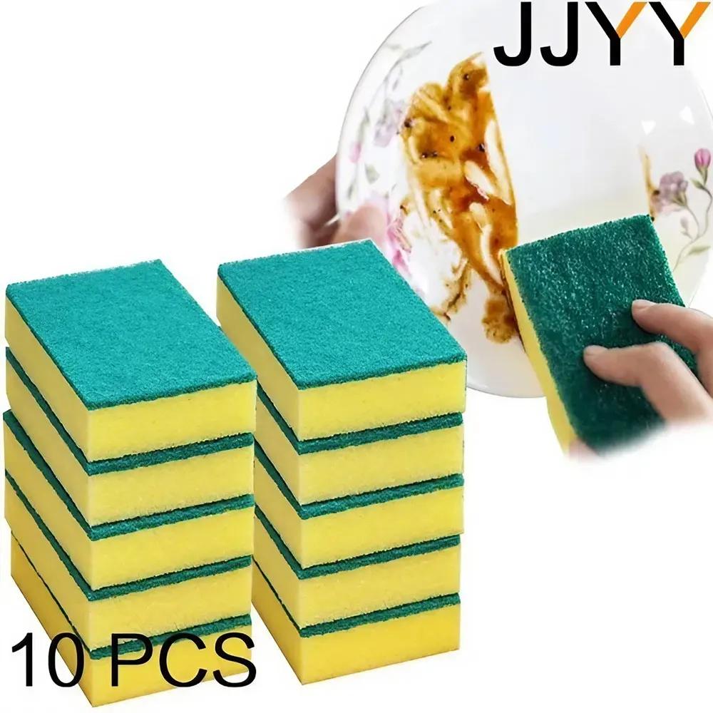 

10Pcs Stain Removal Pads Multipurpose Double Ended Furniture Foam Brush Bathroom Sponge Pot Brush Home Cleaning Tools 10pcs