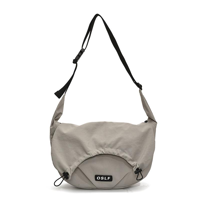 2026 fashiable and simple nyl shoulder bag, large capacity crossbody bag, persalized drawstring outdoor sports bag