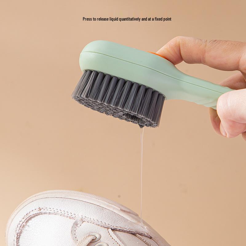 Homejia Press-Type Soft Bristle Shoe Cleaning Brush