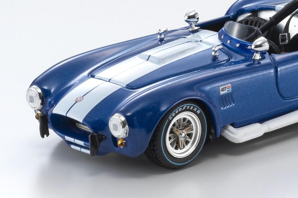 Kyosho Original Shelby Cobra 427 Racingscheibe Blau Fertigprodukt KS03019MBL 1/43 S/C