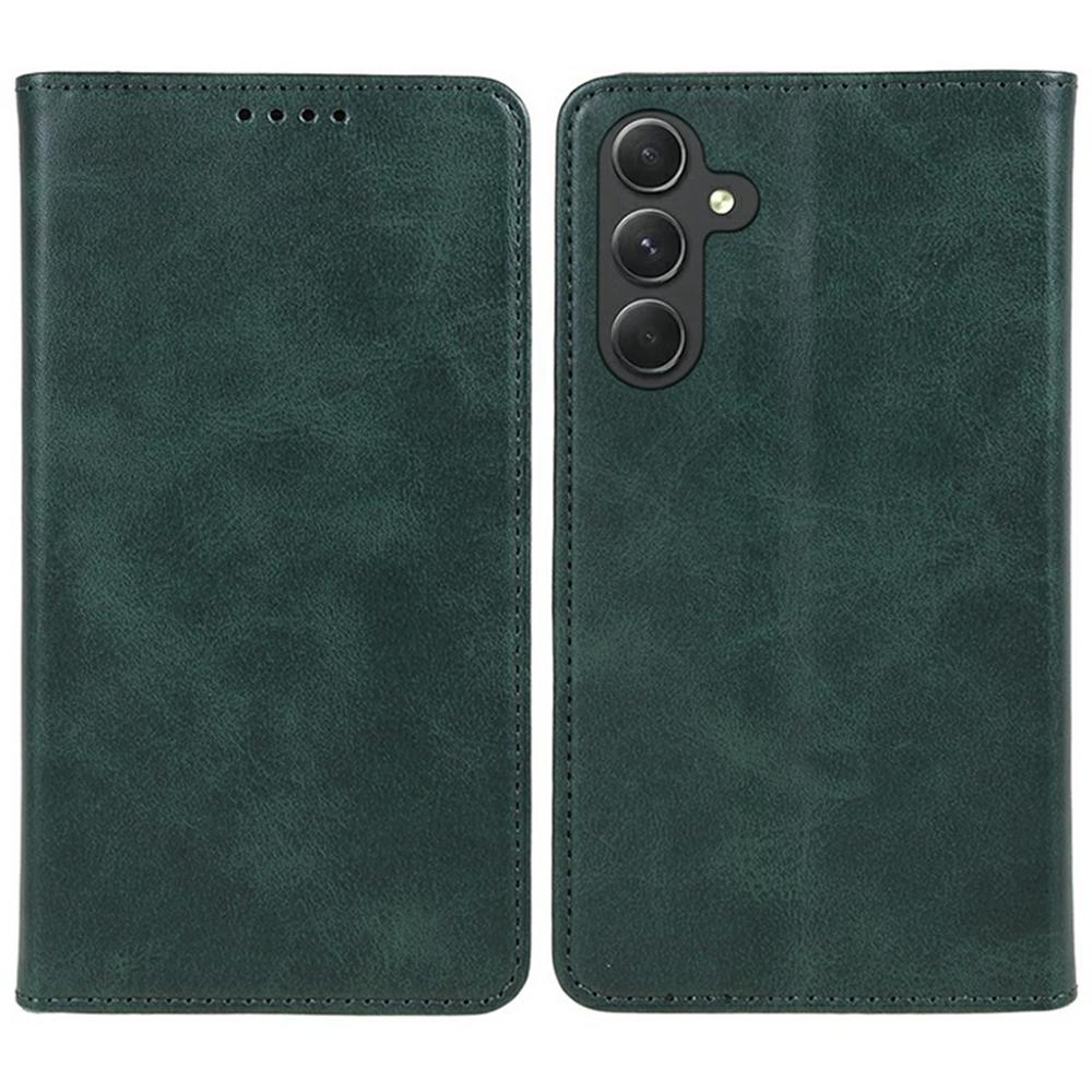 For Samsung Galaxy A36 5G Case Strong Magnetic PU Leather Phone Cover Calf Texture