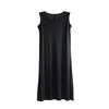 2025 Summer Sleeveless Modal A-line Dress - Loose Fit, Large Size