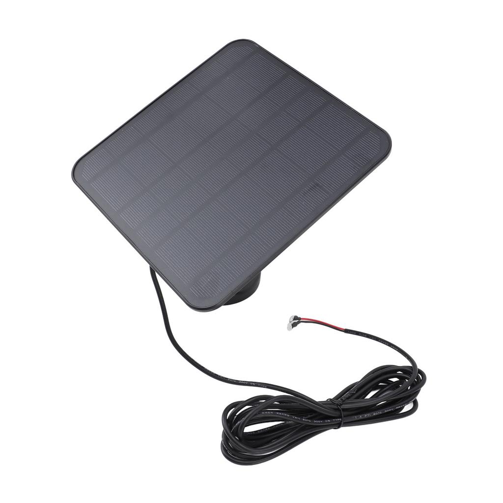 6V 5W Solarpanel für Video-Türklingel IP65 Wasserfest mit 9,8ft Kabel 360 Grad Verstellbare Halterung Außen