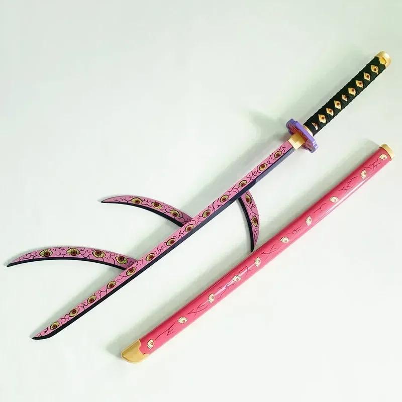 104cm Demon Slayer Katana Sword Kimetsu No Yaiba Anime Cosplay Prop Ninja Knife Real Size Japanese Katana Samurai Sabre Kid Toys