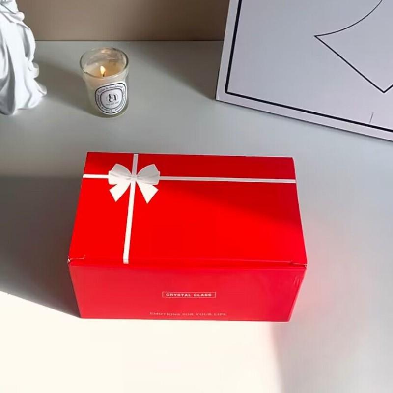 

Рождественский набор стеклянных чашек для кофе и молока в корейском стиле – термостойкий для домашнего использования (Пары) 301-400ml