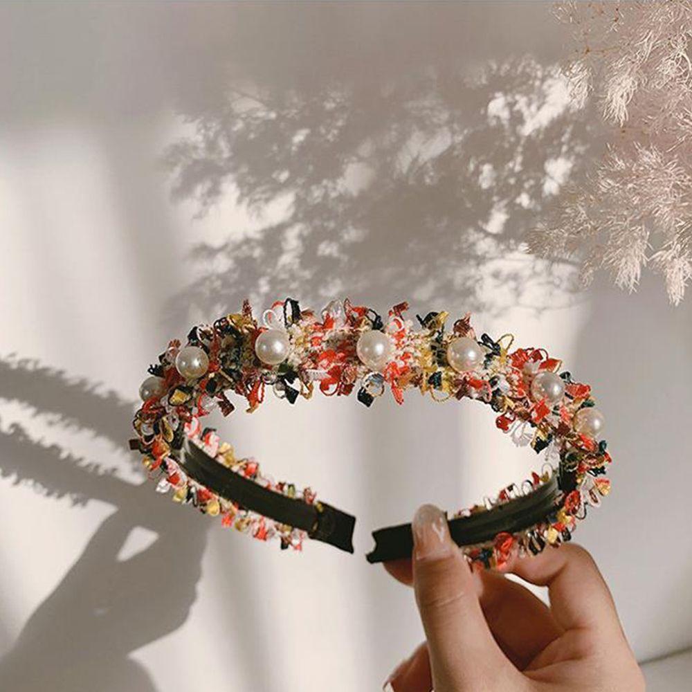 

Accessories Headress Headwear Korean Style Hairband Women Headband Woven Hairband Wide Hair Hoop B