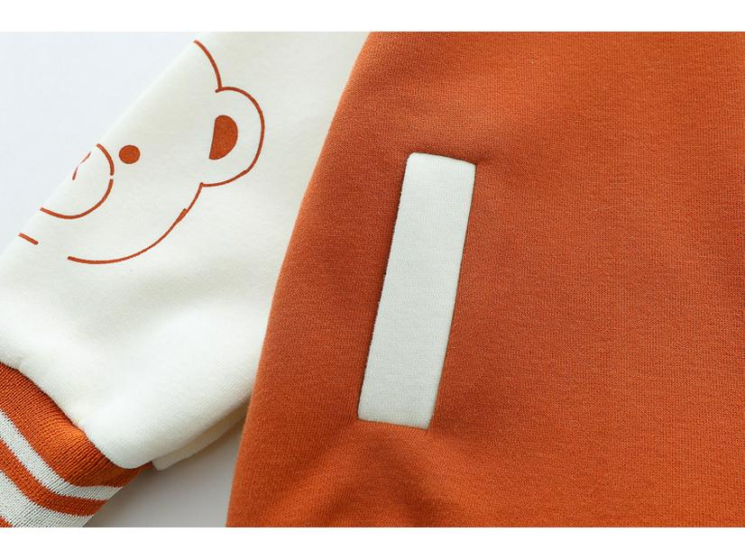 2025 Spring Trendy Infant Boys' Bear Baseball Uniform 3-Piece Set
