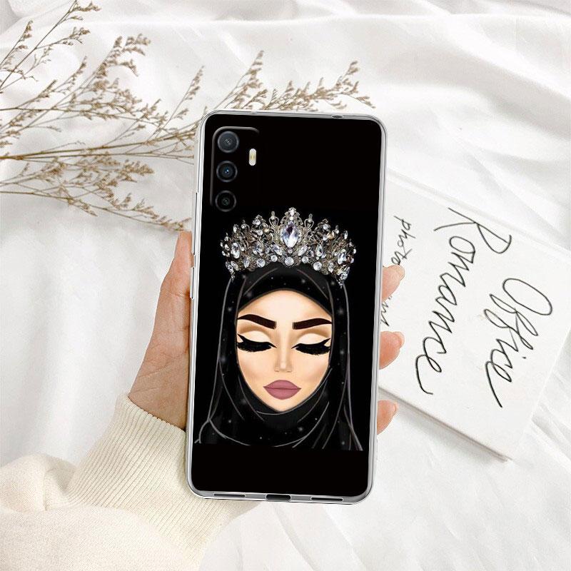 Islamic Muslim Girls Hijab Phone Case for Motorola Moto G40 G04 G05 One Ace Action  Fusion + Plus Hyper Macro Vision Zoom