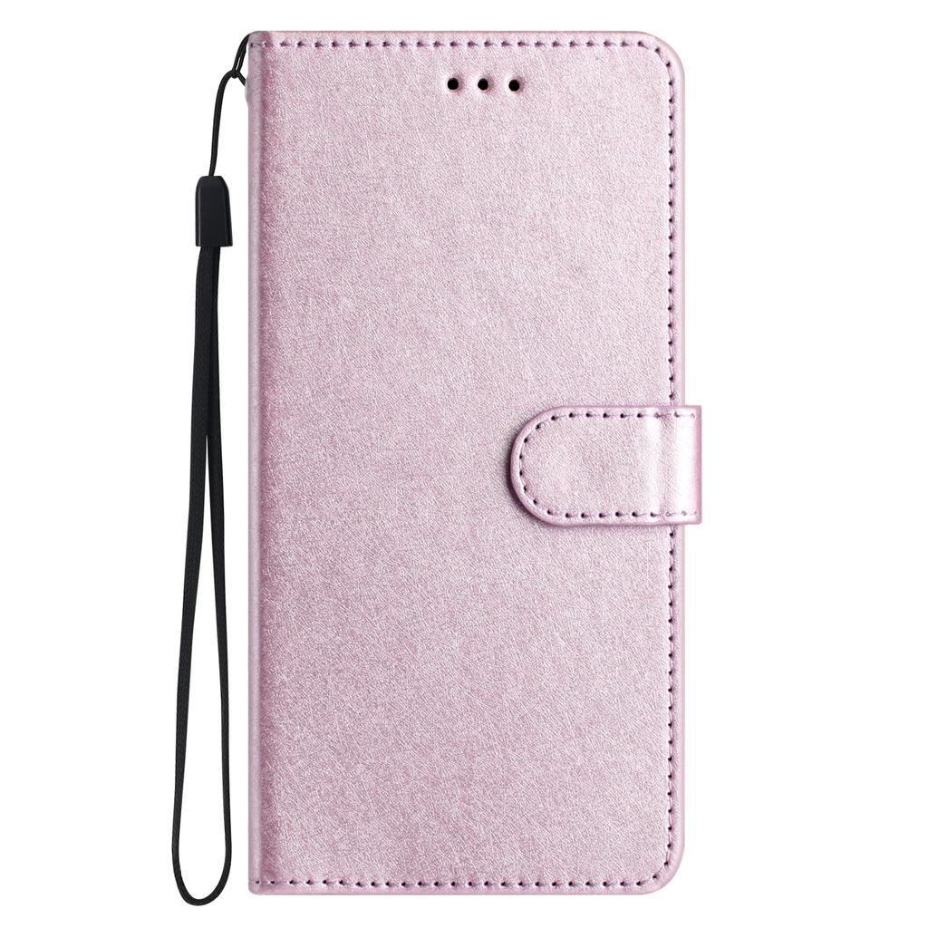 For iPhone 16 Case Silk Texture Leather Phone Cover Wallet with Credit Card Holder