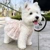 Floral Print Dog Dress Lightweight Dog Skirt New Pet Princess Dress  Puppies