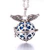 Hot-selling Aromatherapy Ancient Silver Style Cage Type Hollow Necklace Essential Oil Diffuser Perfume Box Ancient Hanfu Accessories