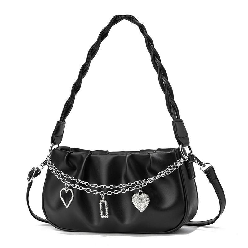 Fashionforward Small Square Handbag With Soft Construction And Woven Accents For Everyday Wear