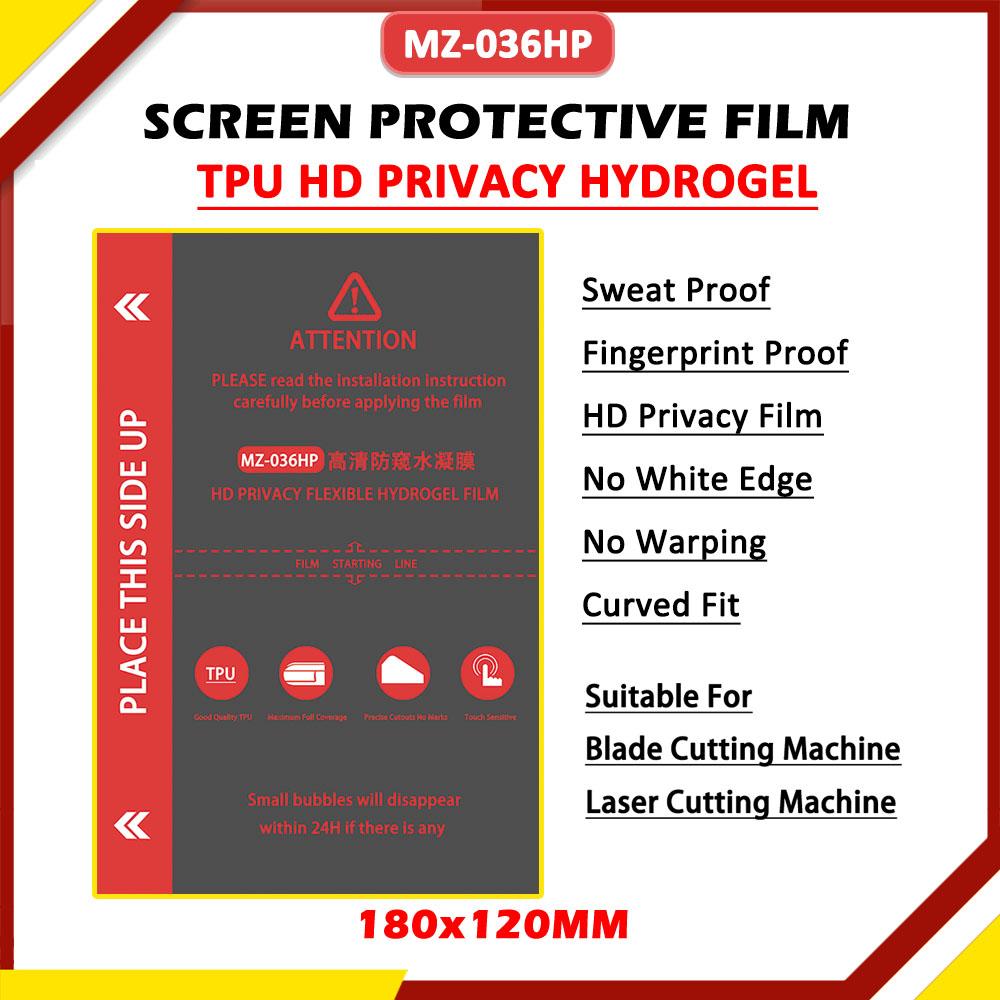 50PCS HD Matte Seamless Flexible Hydrogel Film Straight Curved Screen Protector Cut Machine Mobile Phone Screen Protective Film 1