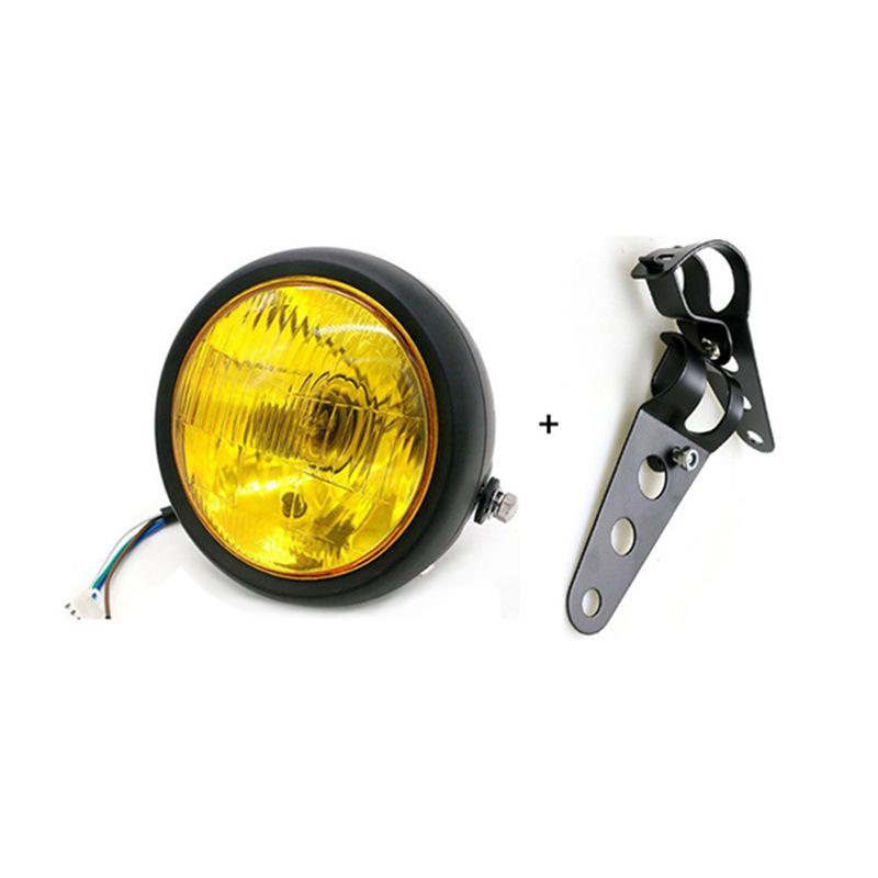 5.75 Inch Halogen Motorcycle Headlights Universal 12V Round Headlight Moto Accessories Driving Light Headlamp For Cafe Racer