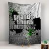Grand Theft Auto V Tapestry Wall Hanging, GTA 5 Game Poster Art, Gamer Wall Decor for Bedroom Living Room Dorm