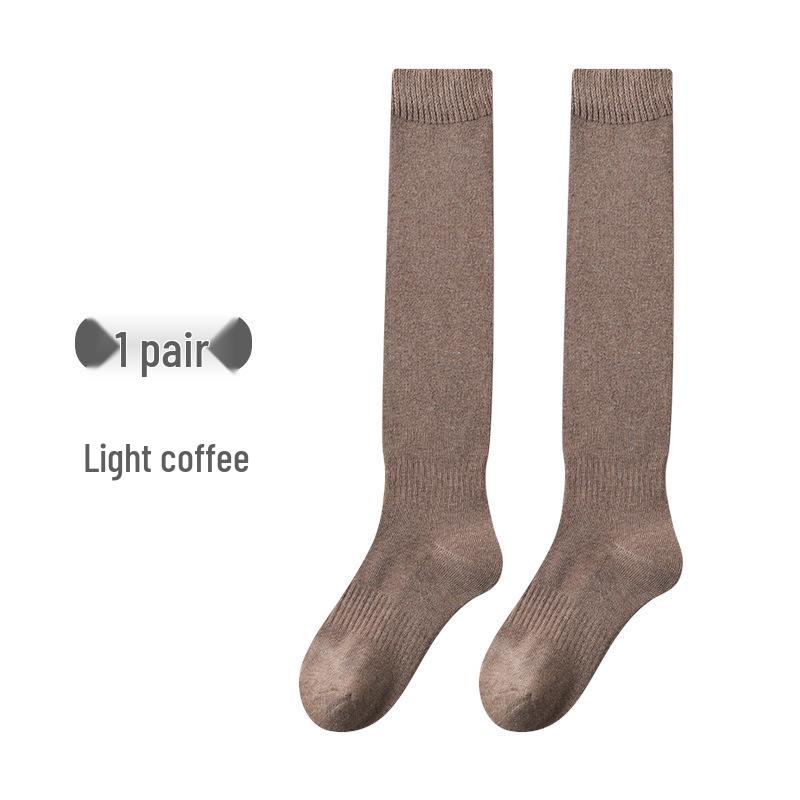 Женские Утепленные Бархатные Утягивающие Носки Выше Колена Calf (36cm)
