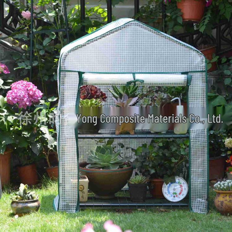 Complete Greenhouse Cover Set: Green Mesh & Transparent PVC Covers for Garden Accessories