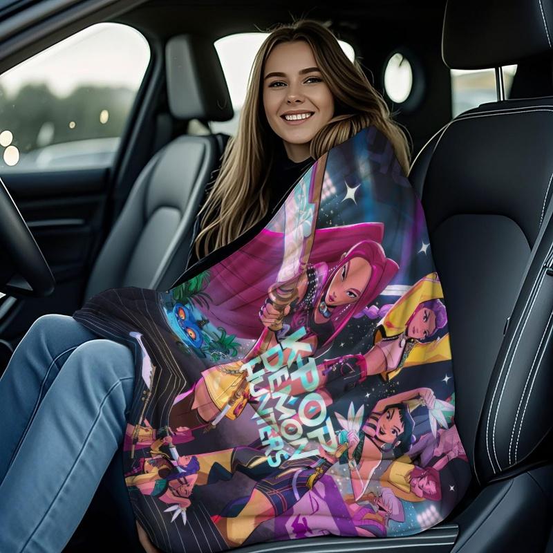 K-Pop Demon Hunters Blanket Super Warm Comfortable Flannel Throw Blanket Fan Gifts for Home Leisure Camping Travel