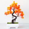 Faux Bonsai Realistic Eye-catching Bright-colored Beautiful Potted Artificial Flower Household Supplies
