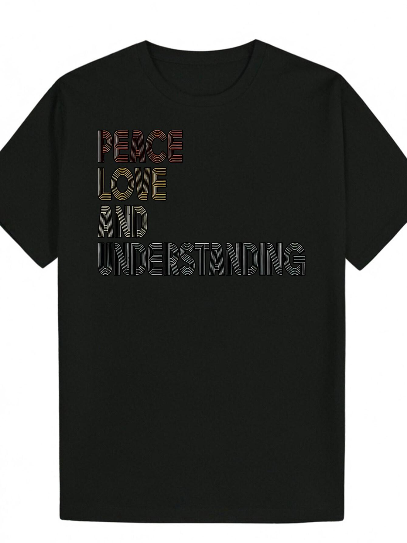 Casual Summer T-shirt - Peace XXXL