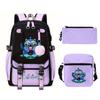Animation Cartoon With High Value Schoolbag, Primary And Secondary School Students Leisure Backpack, Pencil Bag Set